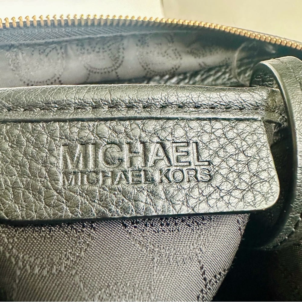 🥂SOLD🥂Vintage Michael Kors Bowery Black Boho Pebbled Leather Shoulder Bag Purse - Picture 13 of 14
